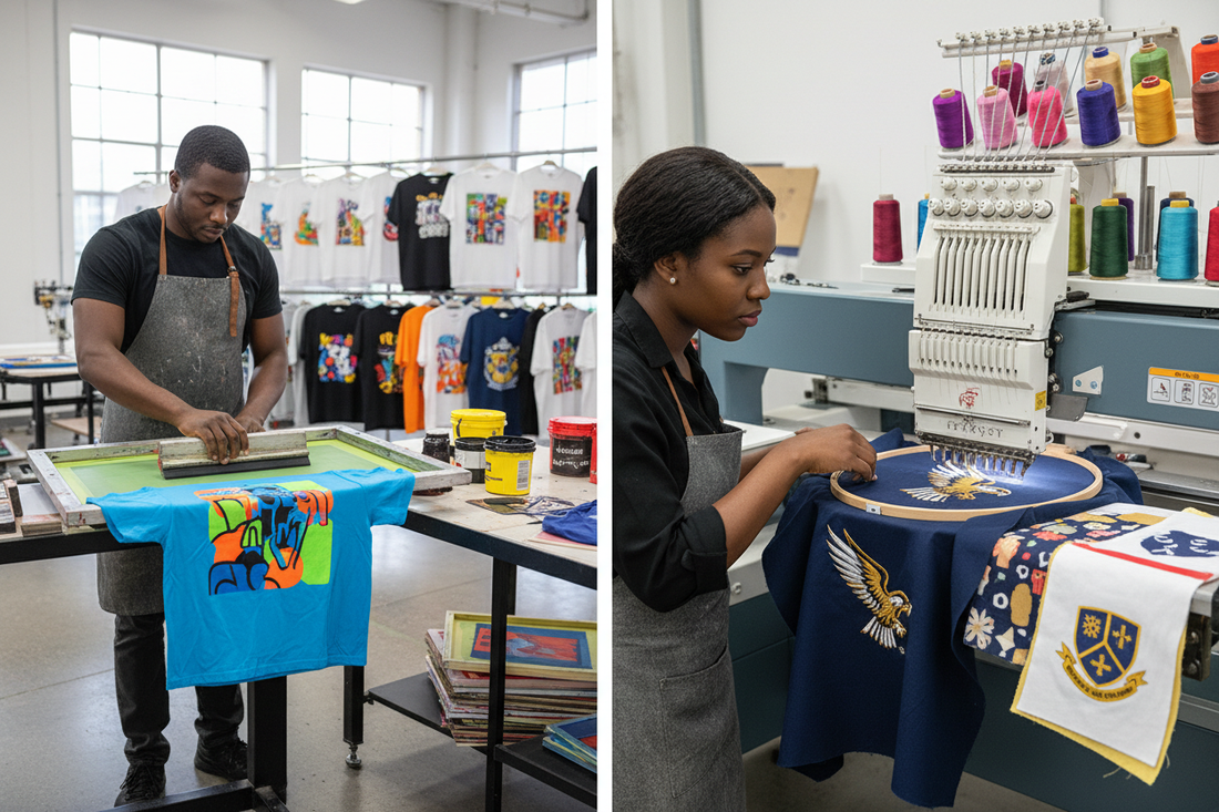 The Difference Between Screen Printing and Embroidery: Which is Right for You?