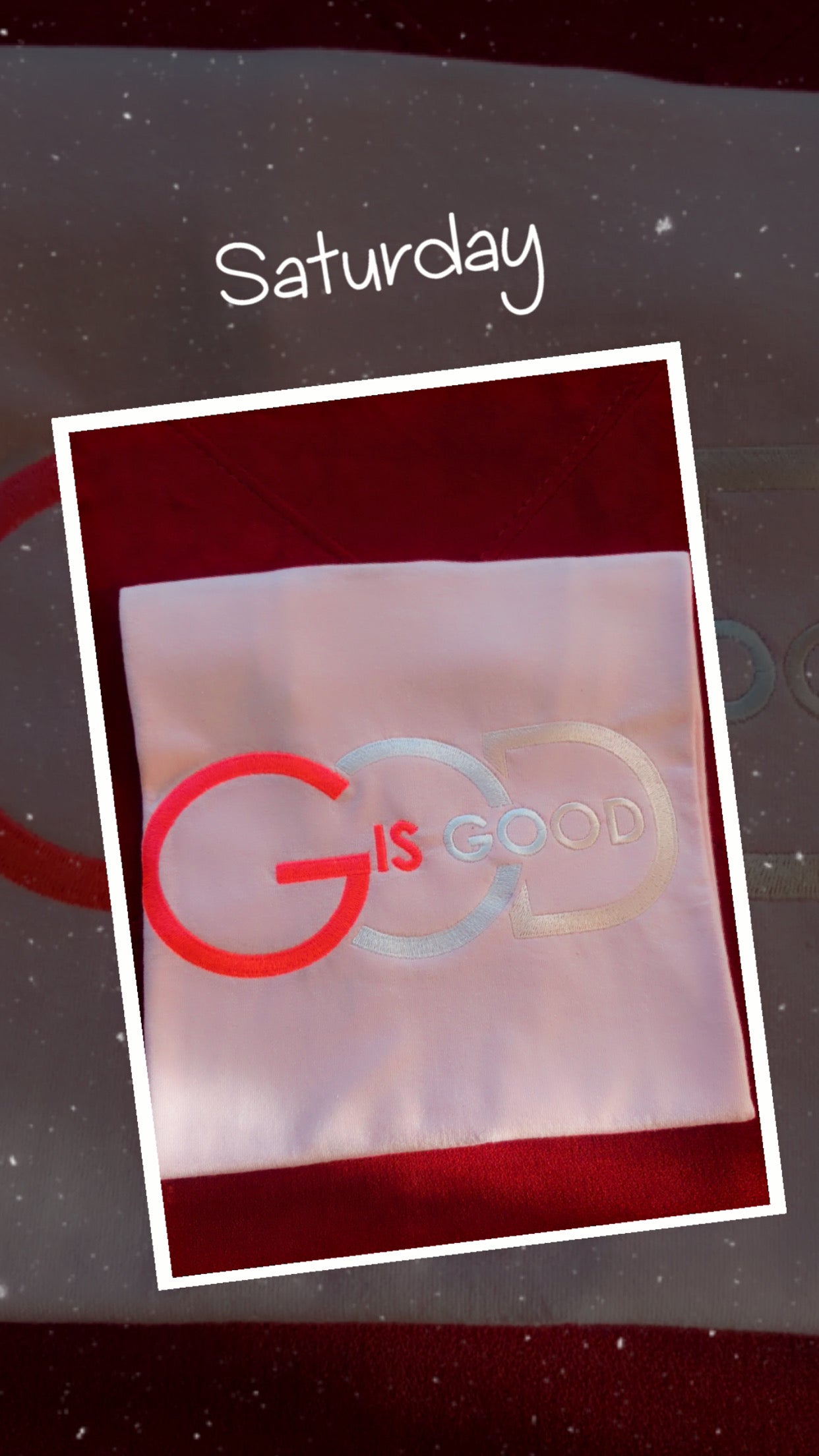 God Is Good Embroidered Hat & Shirt Set