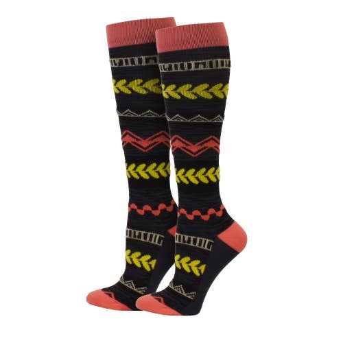 Think Medical Wholesale - Fashion Compression Tribal Stripe  Socks
