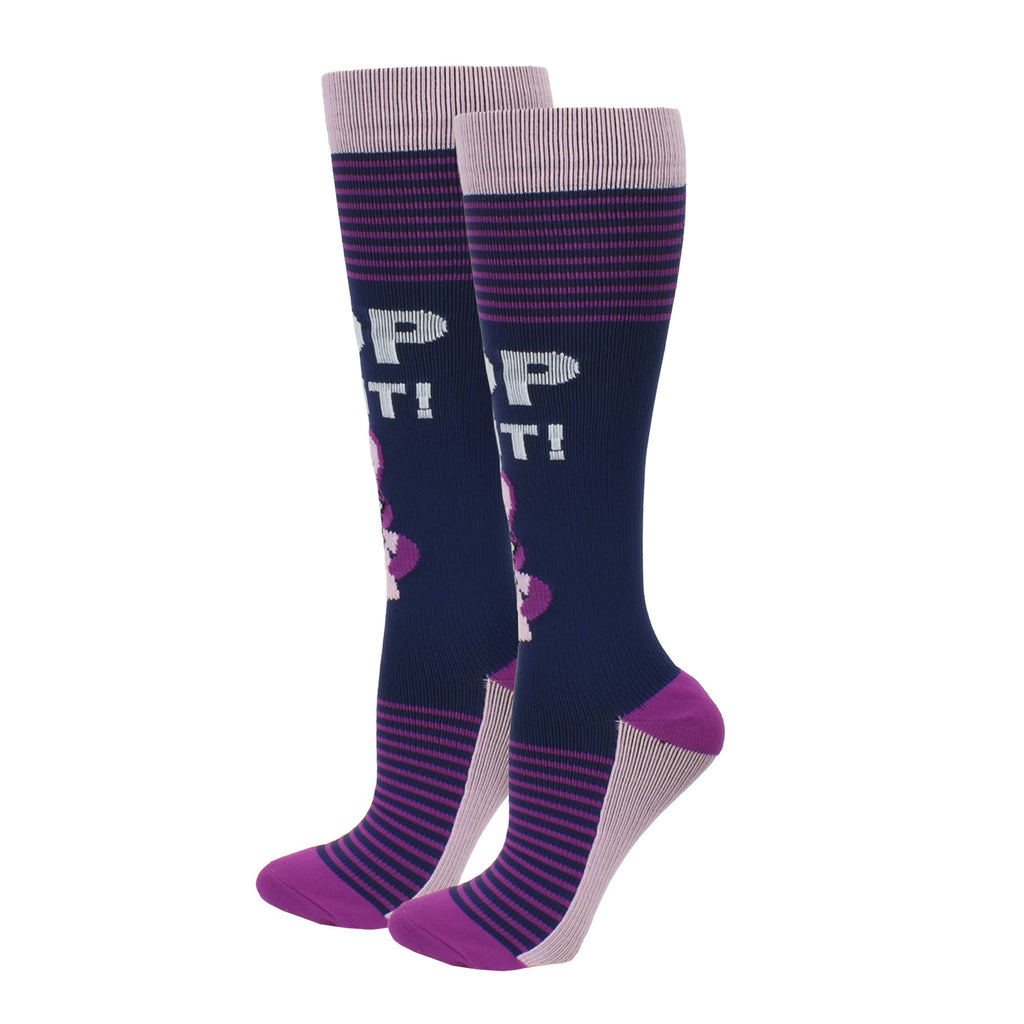 Animal Pals "HOP To It" Fashion Compression Socks | Fun Knee High Medical Support Socks