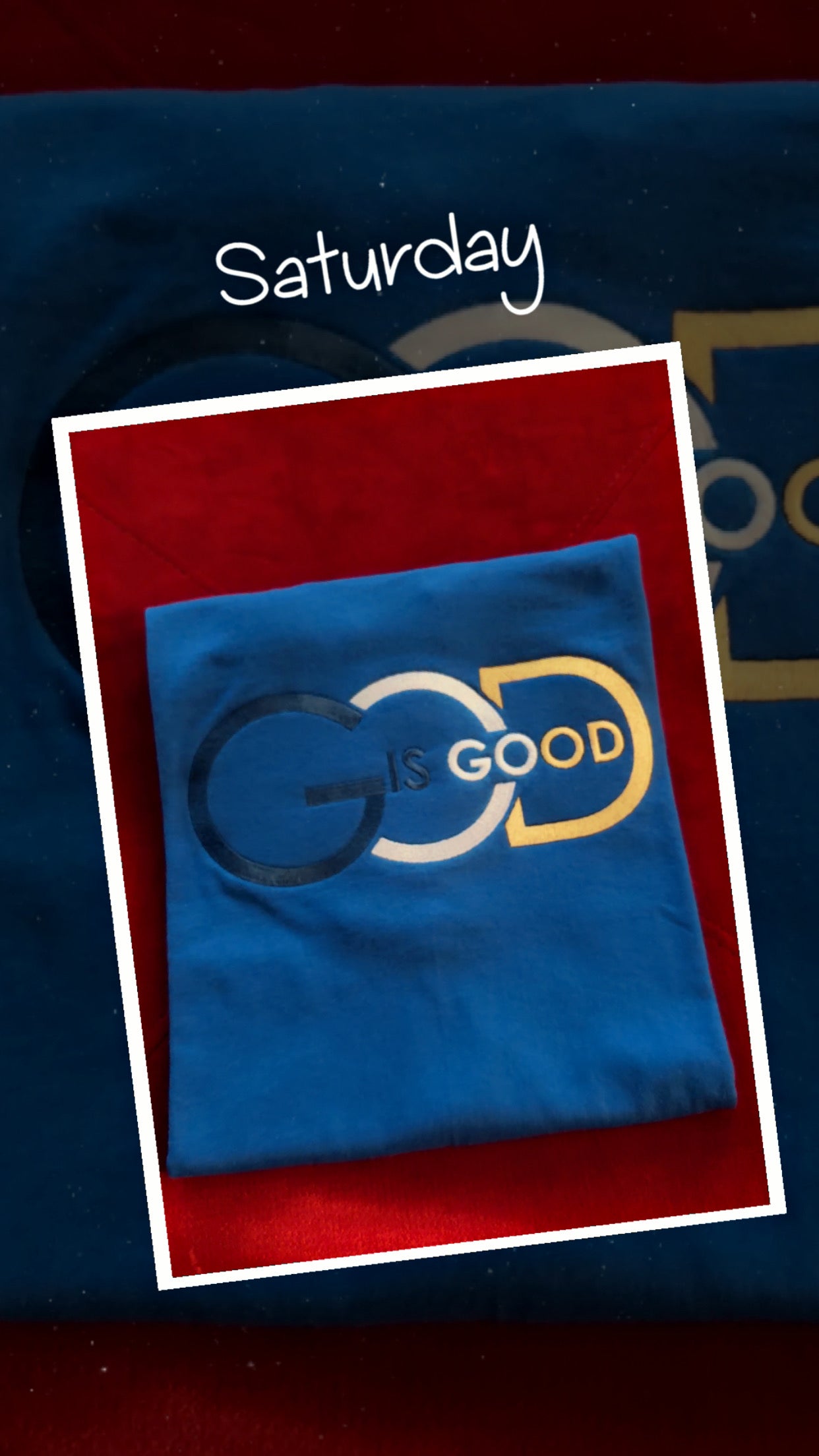 God Is Good Embroidered Hat & Shirt Set