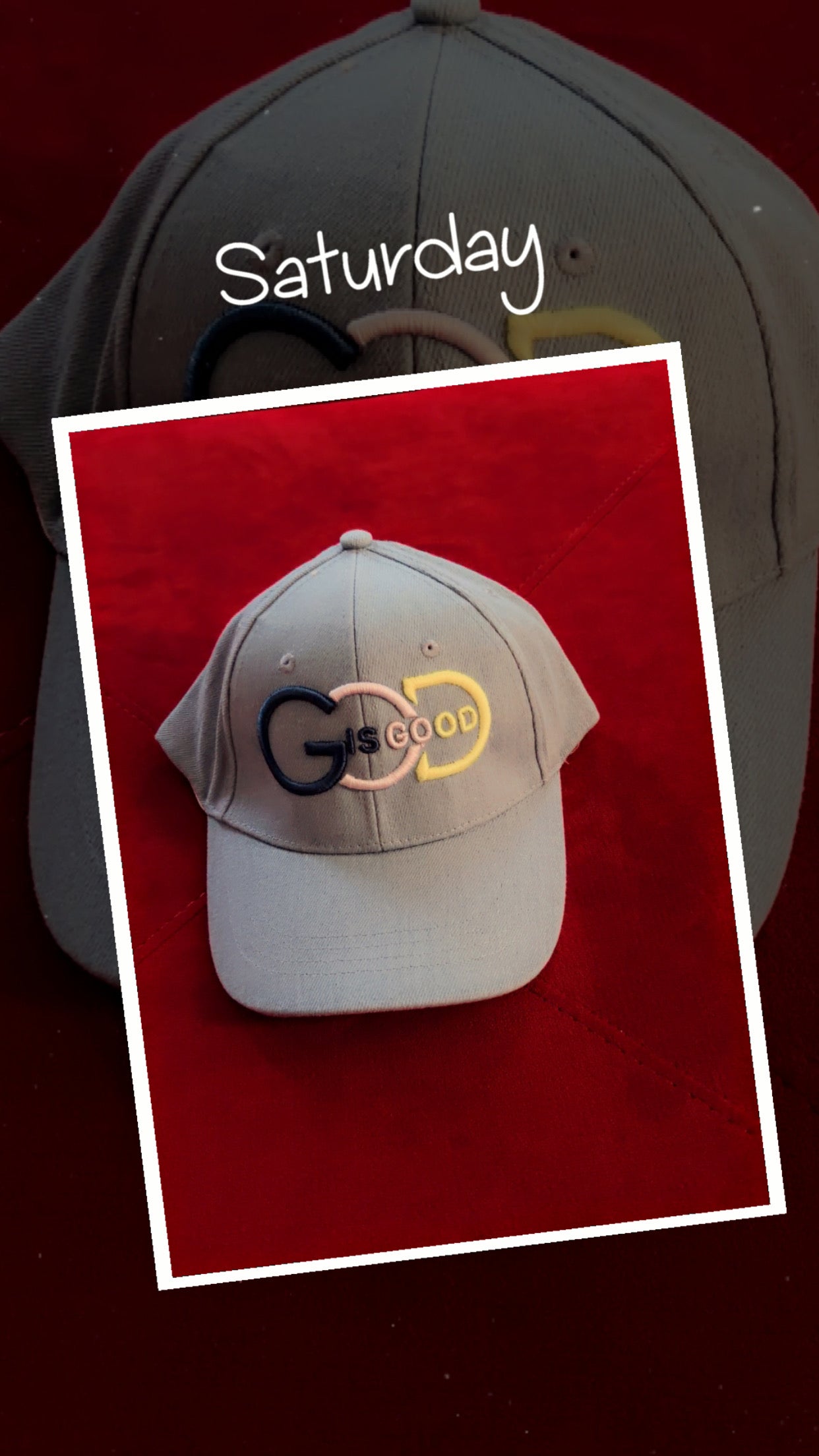 God Is Good Embroidered Hat & Shirt Set