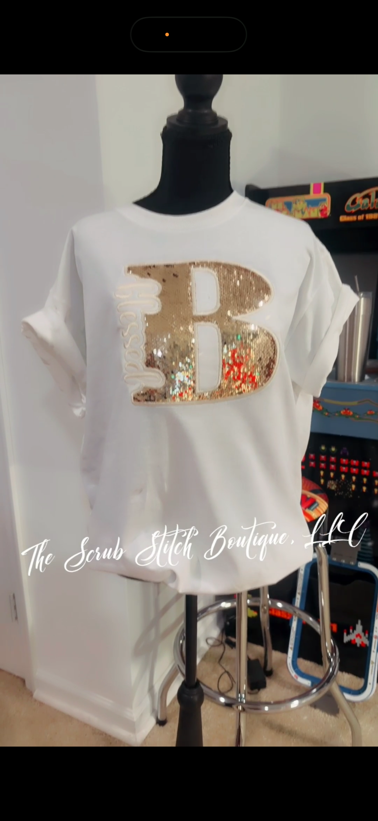 Sequin Blessed Shirt | Faith-Based Christian Apparel for Women