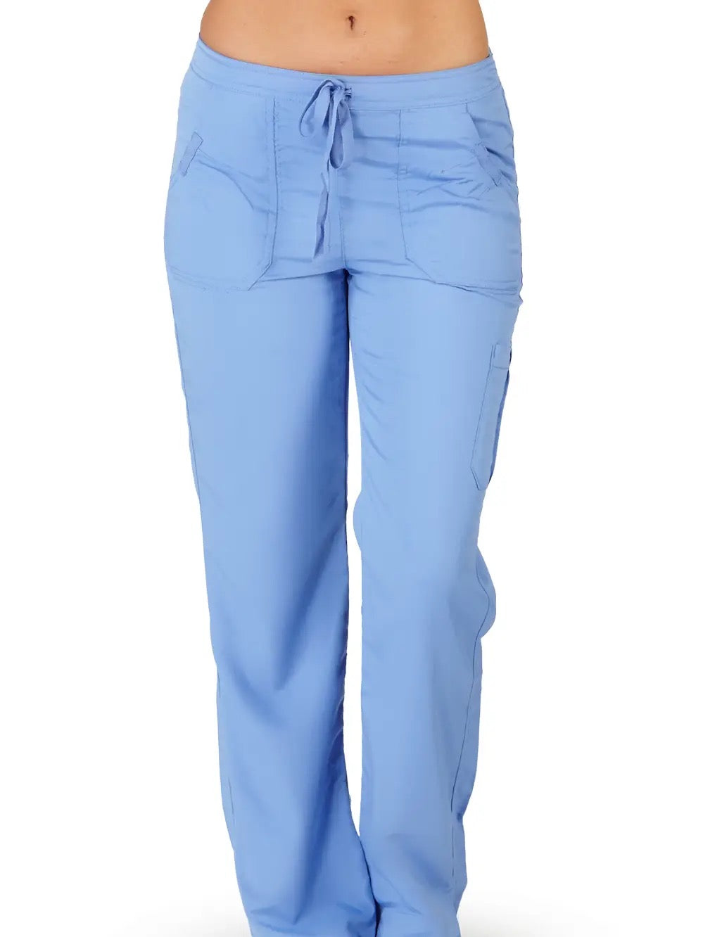 Ultra Soft Brand Women’s Cargo Scrub Pants | Junior Fit Bootcut Medical Work Pants