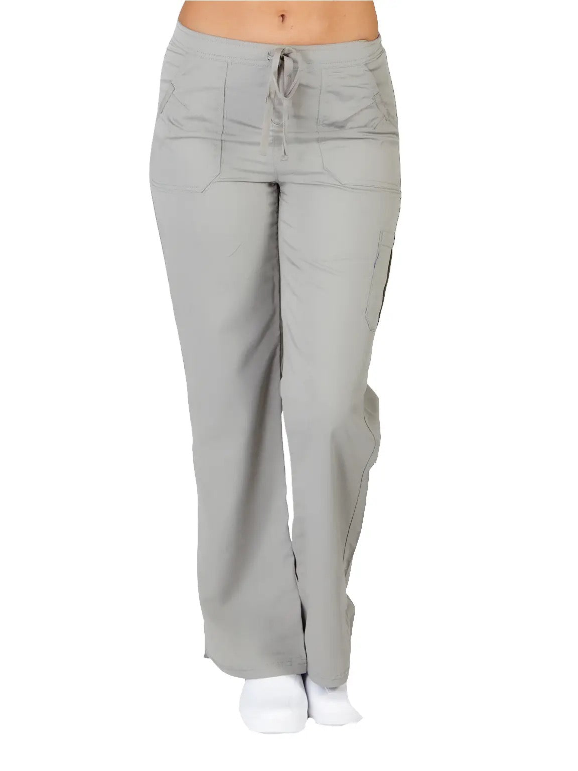 Ultra Soft Brand Women’s Cargo Scrub Pants | Junior Fit Bootcut Medical Work Pants