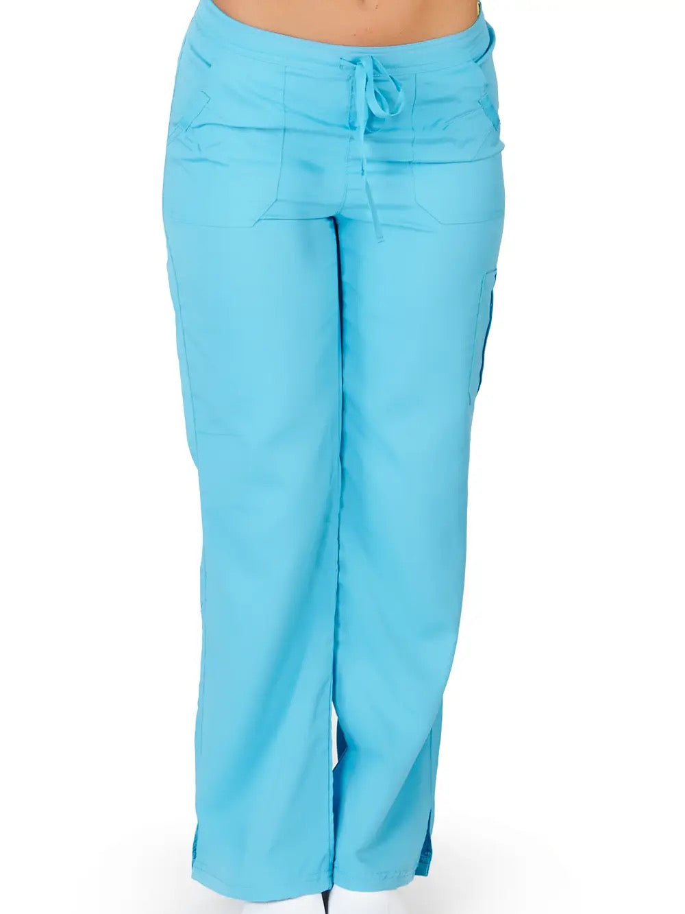 Ultra Soft Brand Women’s Cargo Scrub Pants | Junior Fit Bootcut Medical Work Pants
