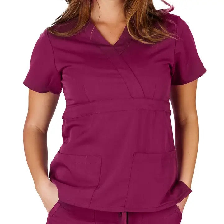 Ultra Soft Brand Scrub Top for Women