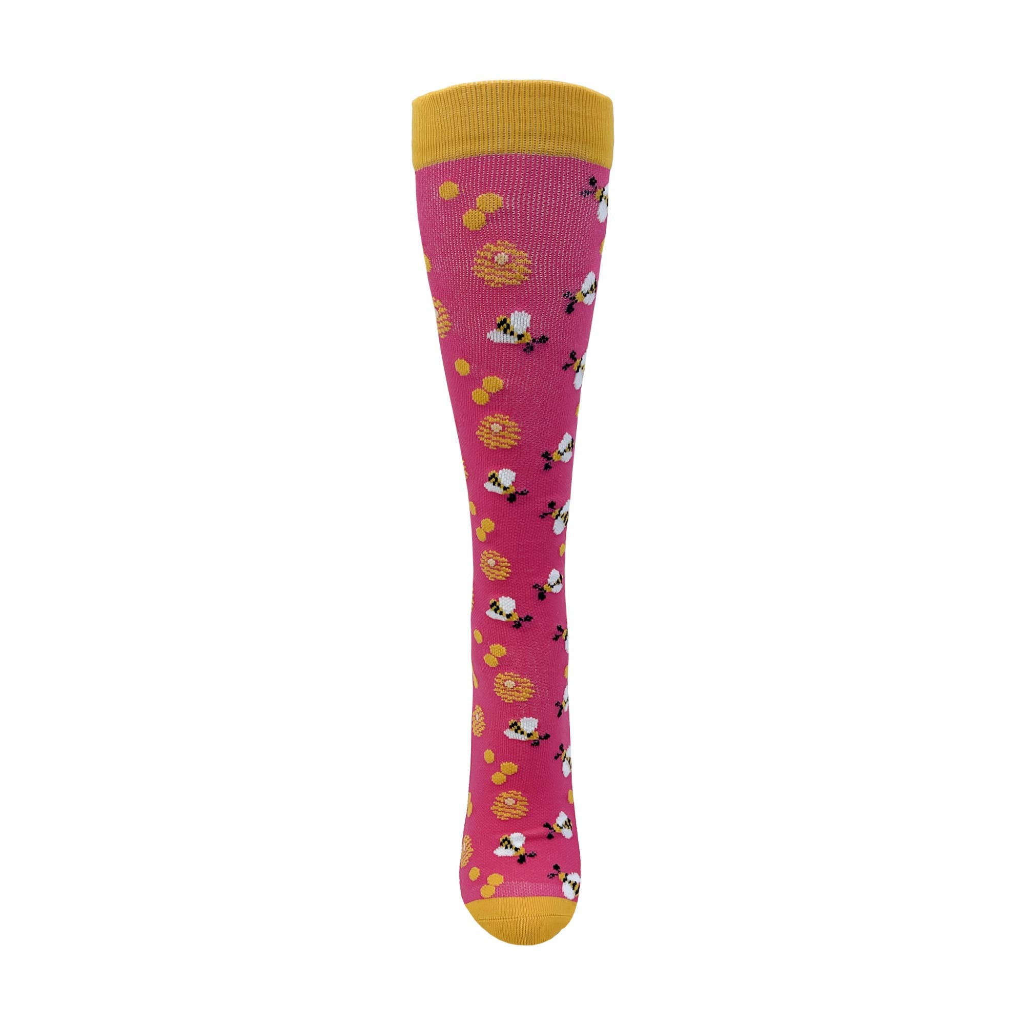 Think Medical Wholesale - Busy Bees Fashion Compression Knee High Socks