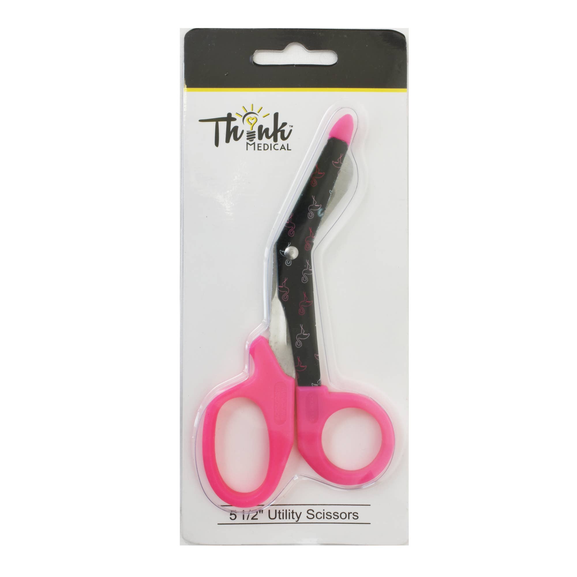 Think Medical Wholesale - 5.5" Fashion Utility Scissors - Flamingos