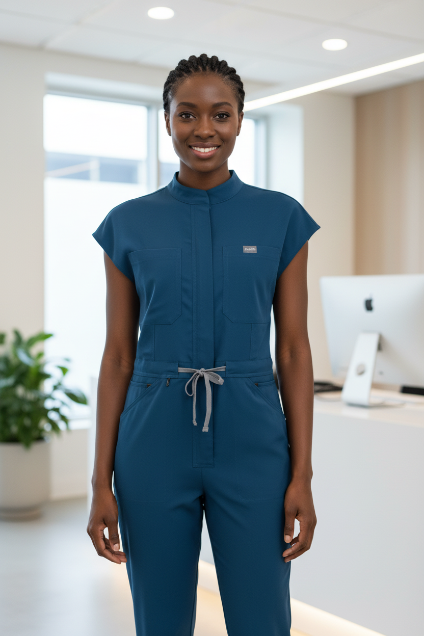 Blue Jumpsuit Lifestyle