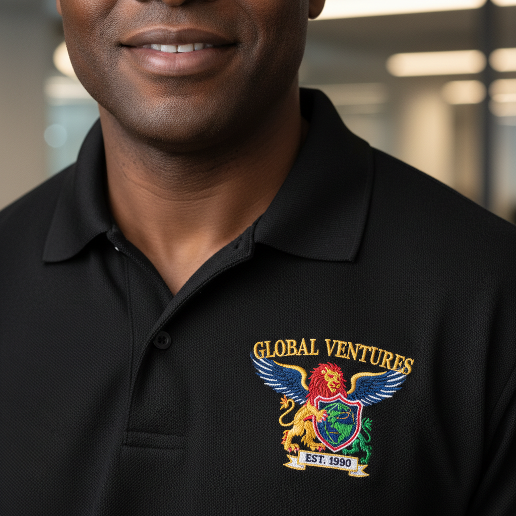 Complex Multi-Color Logo Embroidery