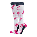 Think Medical Wholesale - Tie-Dye Premium Compression Pink Ribbon Socks
