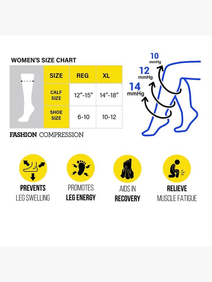 Animal Pals "HOP To It" Fashion Compression Socks | Fun Knee High Medical Support Socks