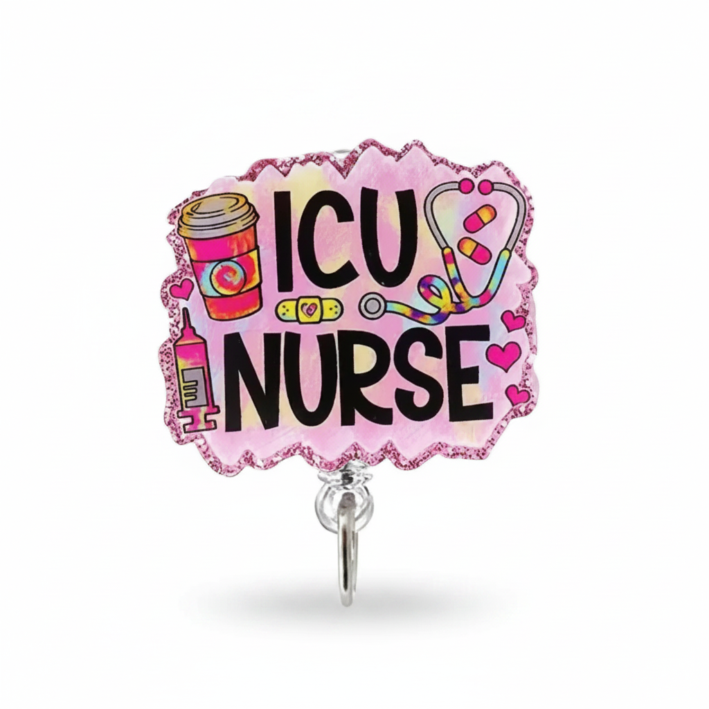 ICU Nurse Badge Reel