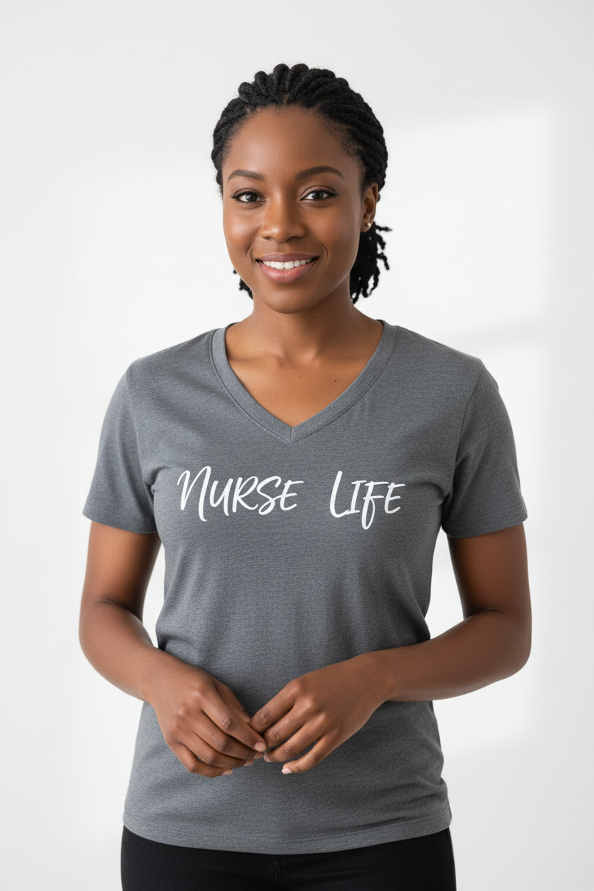Nurse Life V-Neck T-Shirt