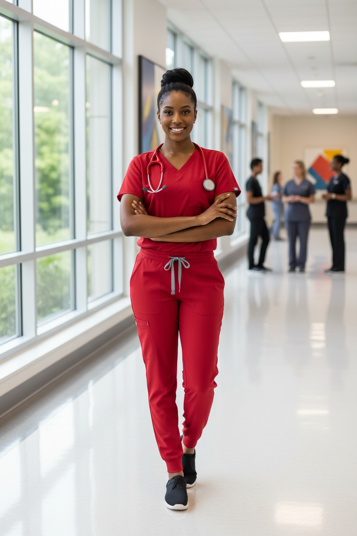 Unisex Microfiber Jogger Scrub Set | 4 Pockets | The Scrub Stitch Boutique