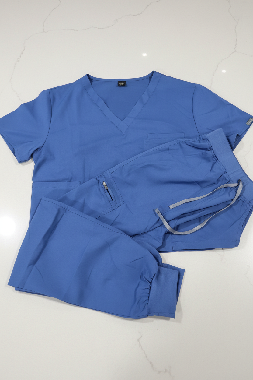 Royal Blue Scrub Set