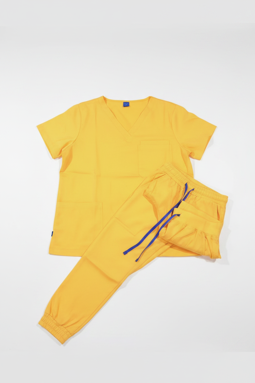Yellow Scrub Set